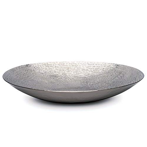 Torre & Tagus 901513A Talis Hammered Round Platter, 17-Inch, Silver