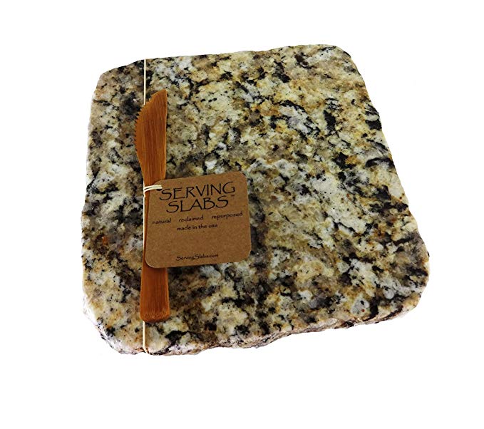 Stone Serving Tray / Cutting Board - chiseled from reclaimed granite