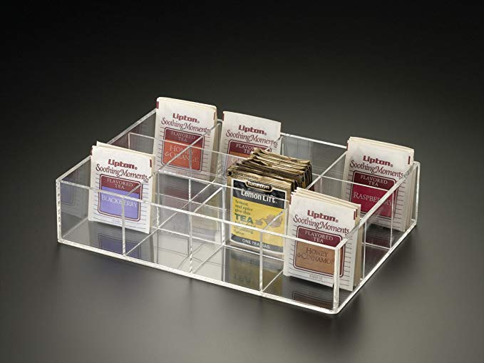 In-drawer 12 Compartment Tea Bag Tray