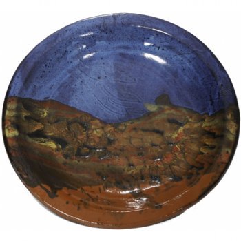 Round Platter in Azulscape Glaze