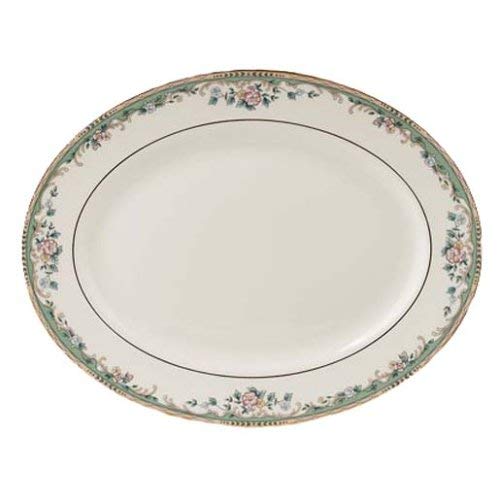 Lenox Spring Vista Gold Banded Ivory China 16 Oval Platter