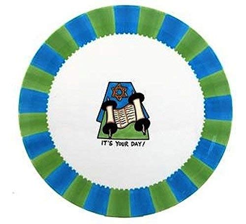 Its Your Day Personalizable Sentiment Plate w Pen Bat Bar Mitzvah Gift