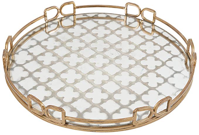 A&B Home Round Tray, 18 by 2-Inch