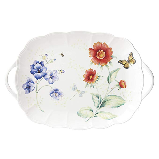 Butterfly Meadow Handled Serving Platter