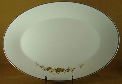 NORITAKE NINON Oval China Platter 16