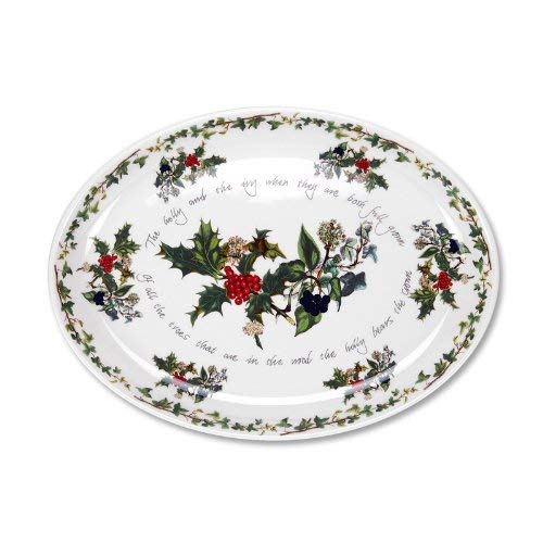 PORTMEIRION THE HOLLY & THE IVY Turkey platter 20