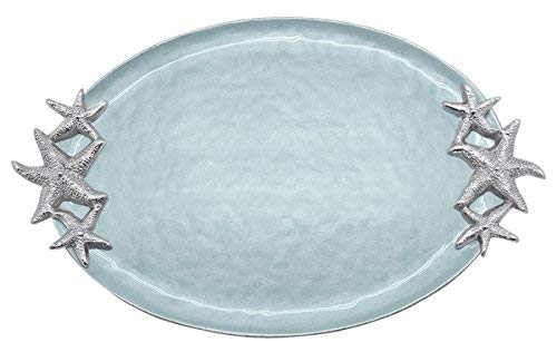 Mariposa Aqua Starfish Handled Tray