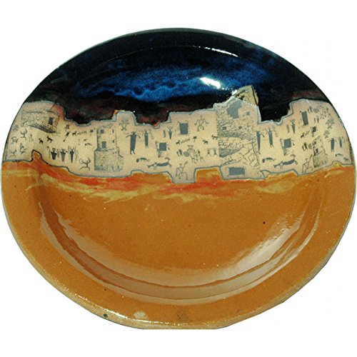 Ruins Round Platter in Azulscape Glaze